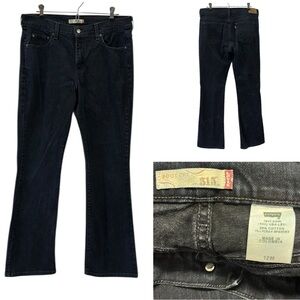 Levis 515 Bootcut Dark Stonewashed Blue Denim High Rise Blue Jeans Womens 12 M